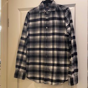 Polo Ralph Lauren black and white check flannel